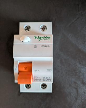 3 Interruttori differ. DomB2 2P 25A 30mA Tipo AC