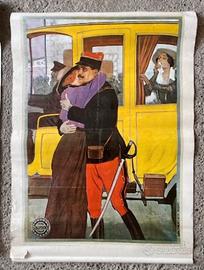 Set 6 Stampe Manifesti Pubblicitari Vintage 70x50