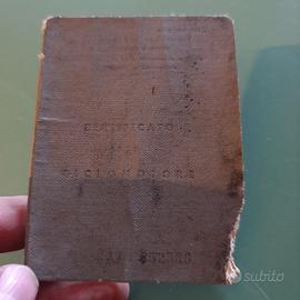 solo  collezione certificato ciclomotore garelli