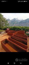 Fioriere in acciaio corten