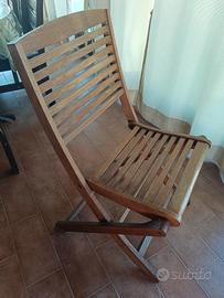 sedie legno giardino
