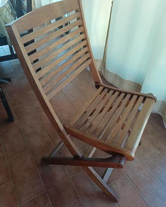 sedie legno giardino