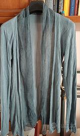 Cardigan turchese