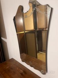 Specchio vintage art decó anni 40