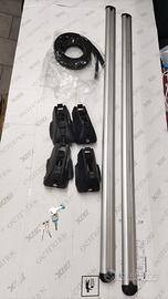 Barre portatutto per tetto con 4 chiavi nuove