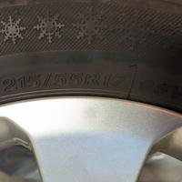 CERCHI IN LEGA LEGGERA CON GOMMA INVERNALE M+S