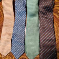 set di 4 cravatte Hermes originali