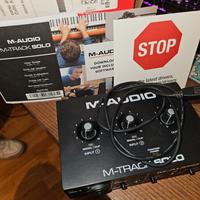 scheda audio chitarra m-audio m-track solo