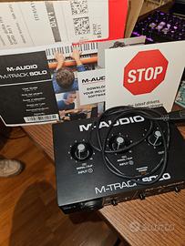 scheda audio chitarra m-audio m-track solo