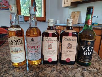 whisky 5 bottiglie