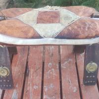 SELLA EGIZIANA DA CAMMELLO SGABELLO VINTAGE