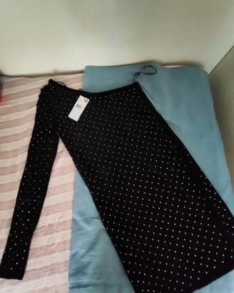 Vestito monospanna Mango in velluto