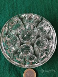 PORTACANDELE/PORTAPENNE vetro cristallo