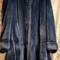 Pelliccia sintetica blu/azzurro carta da zucchero