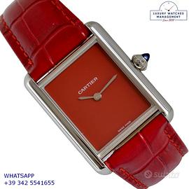 CARTIER Tank WSTA0054 Must de Cartier red Full Set