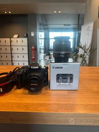 Canon 550d +obiettivo EF 50mm f/1.8 stm