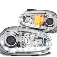FARI VOLKSWAGEN VW GOLF 4 DAYLIGHT CROMATI FRECCE 