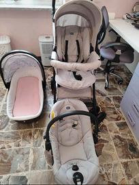 Trio chicco passeggino, ovetto navicella