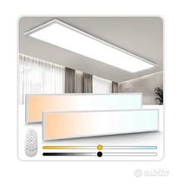 2 plafoniere 120x30 cm, lampada da soffitto