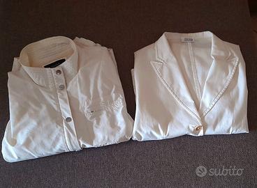 Set 2 giacche autunnali color panna maniche lunghe