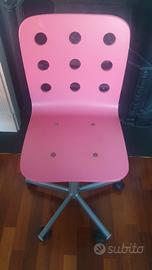 sedia  da scrivania regolabile con rotelle Ikea  