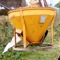 Benna conica calcestruzzo secchione da gru edile