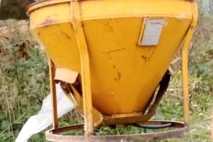 Benna conica calcestruzzo secchione da gru edile