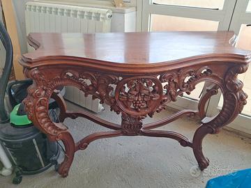 console con specchiera antica