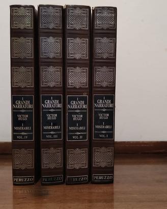 romanzo "I miserabili" in 4 volumi