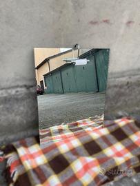 Specchiera Bagno con Mensola in Vetro e Luce