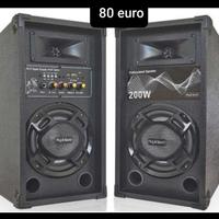 casse karaoke amplificate bluethot usb fm 200 watt