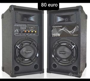 casse karaoke amplificate bluethot usb fm 200 watt