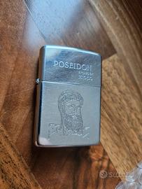 Zippo Poseidon Etched by Zippo 2001 originale fini