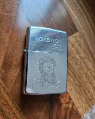 Zippo Poseidon Etched by Zippo 2001 originale fini