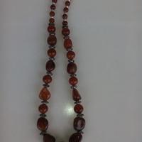 Collana in Ambra chiara color miele