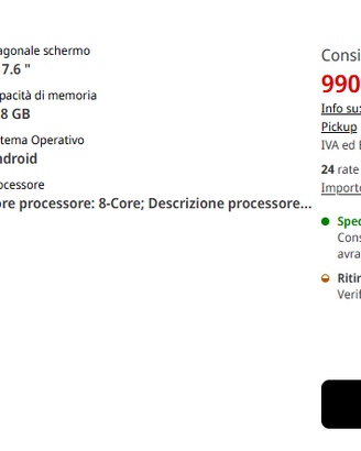 Samsung Galaxy Z Flip7 FE 128 GB - 8 GB