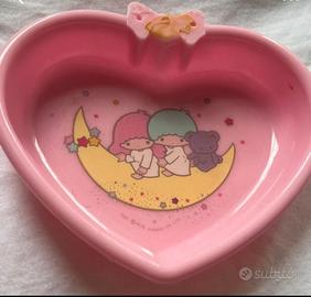 Little twin stars cuore portaoggetti 1976 Sanrio