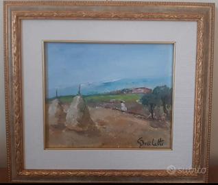 Dipinto Olio su Tavola Gaetano Bocchetti