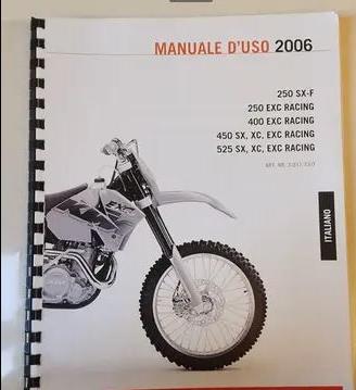 Manuale uso/manutenzione KTM vari anni e modelli