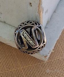 Pandora Charm Vintage Lettera N