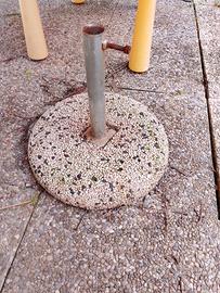 base cemento per ombrellone 