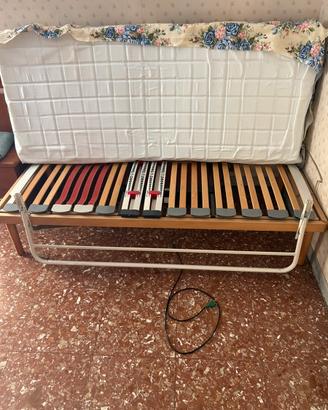 Letto elettrico articolato  con materasso e sponde