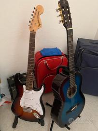 Chitarra acustica ed elettrica