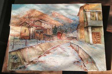 Quadro Bonini nevicata