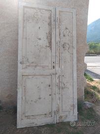 2  PORTE  INGRESSO  IN  LEGNO