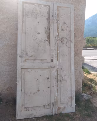 2  PORTE  INGRESSO  IN  LEGNO