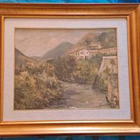 ANTICO QUADRO DIPINTO OLIO CIRO AGNETTI
