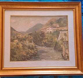 ANTICO QUADRO DIPINTO OLIO CIRO AGNETTI