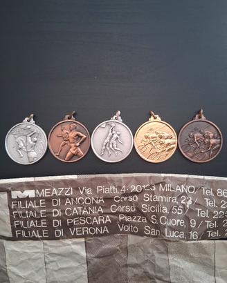 medaglie sportive vintage