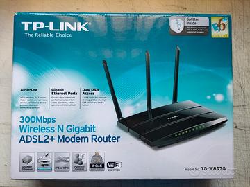P-LINK T-W8970 ADSL2+ Modem Router Wireless N Giga